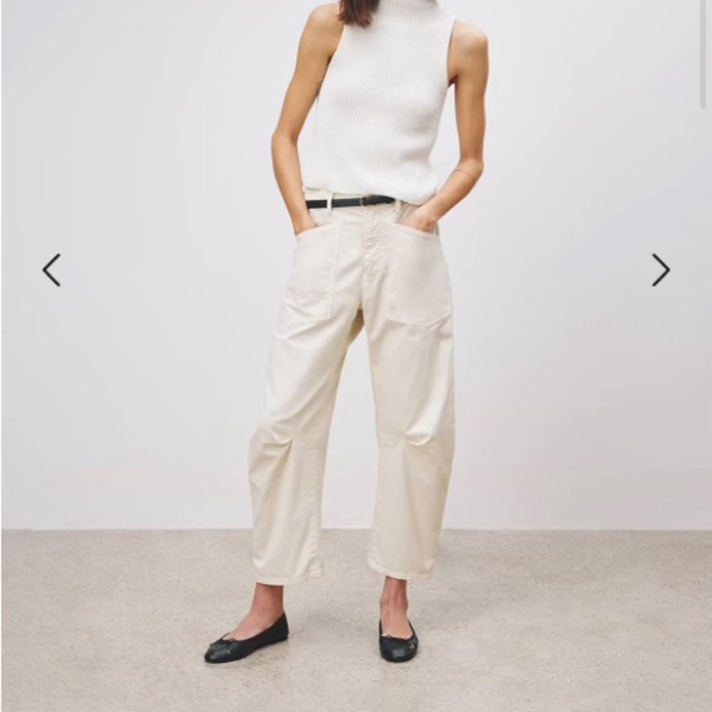 NILI LOTAN Shon Pants Size 4 in Stone